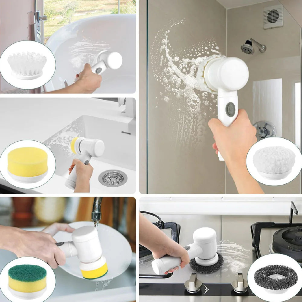 PowerSpin 360 Cordless Electric Scrubber – Effortless, Deep Cleaning Made Easy