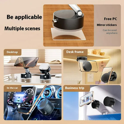 Magnetic Suction Phone Holder – Strong Grip, 360° Adjustable Mobile Stand for Desk, Car & More